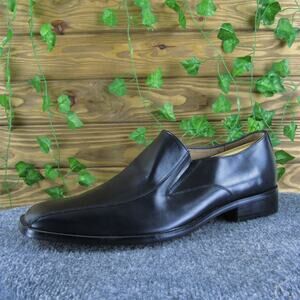 Bristol Men Montague Handcrafted Loafer Black Leather 45 Medium Gently Used 2025